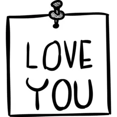 I love you note