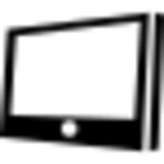 Tablet screen in perspective
