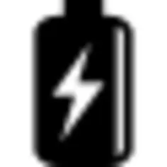 Battery with bolt symbol