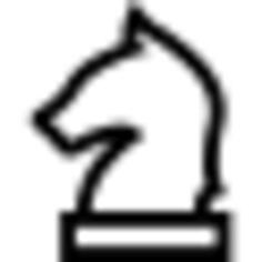 Horse head chess piece outline