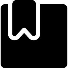 Bookmarked filled square