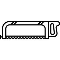 Hacksaw with handle