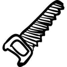 Saw hand drawn tool