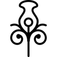 Floral design of one flower