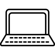Laptop outline