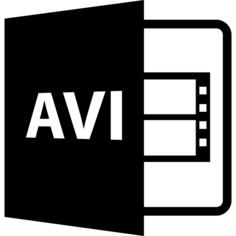 Avi video file format symbol
