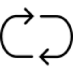 Connecting rotated left and right arrows