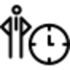 Person with a huge clock outlines in a circle