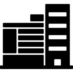 Buildings of straight lines