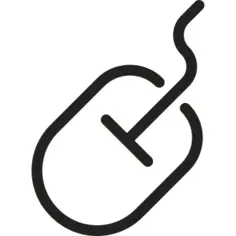 Inclined Mouse with Cable