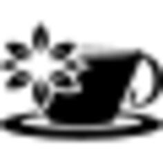 Lilac tea cup with a flower