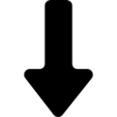 Descending straight filled arrow