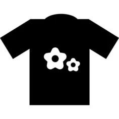 T Shirt With Flowers