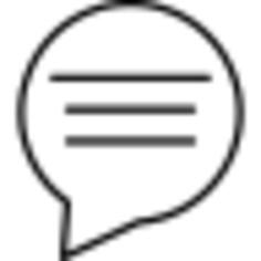 Comment circular balloon with text lines
