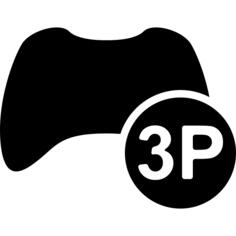 Three players game symbol