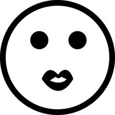 Kiss of emoticon