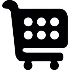 Rounded shop cart