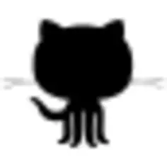 Github logo black shape