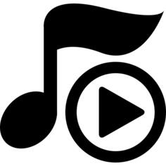 Play music player button