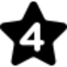 Star with Number Four