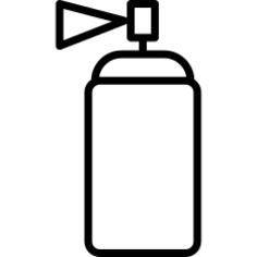 Paint spray can outline