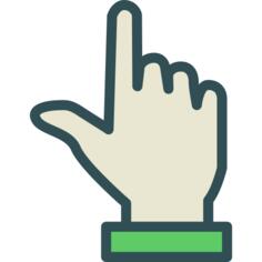Pointing up