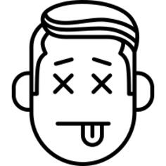 Unconcious Boy Face