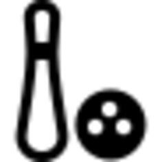 Bowling pin and ball