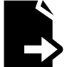 Black paper with right arrow