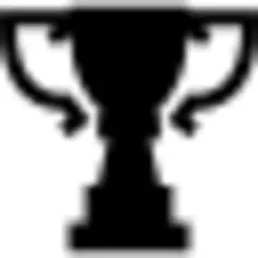 Award trophy cup silhouette of big size