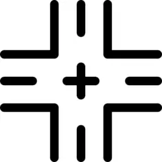 Road intersection sign