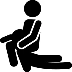 Two persons fighting silhouettes