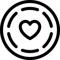 Heart inside circle