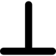 Perpendicular mathematical symbol