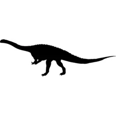 Massospondylus dinosaur silhouette