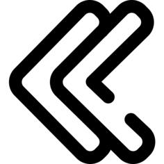 Left chevron