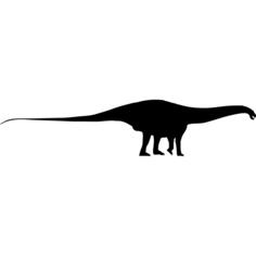 Dinosaur apatosaurus shape