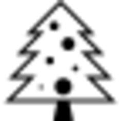 Christmas tree with dots