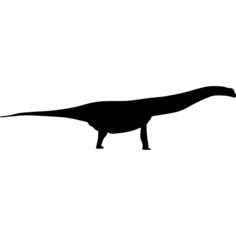 Extinguished dinosaur shape of argentinosaurus