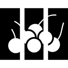 Fruit art triptych