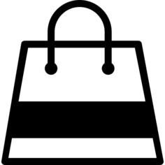 Shopping bag with a gross stripe