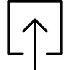 Up Arrow inside a square