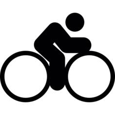 Man riding a bike