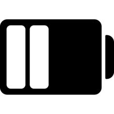 Battery status with half power