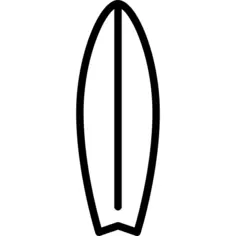 Surfboard with Line