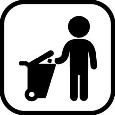 Use Dust Bin Sign