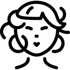 Woman with Curls