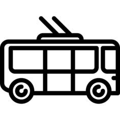 Trolleybus facing Right