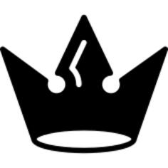 Royal crown of black elegant design
