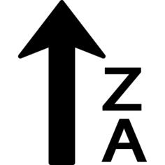 按字母升序从A到Z排序